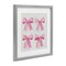 Stupell Industries Four Soft Pink Bows Framed Print Under Glass, design by Petal Prints Design